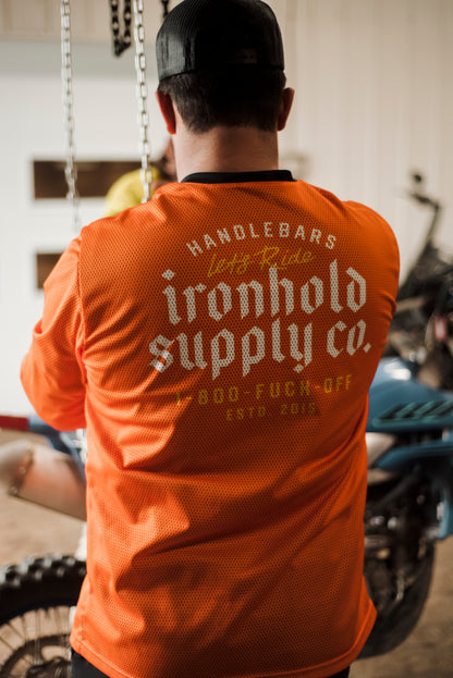 MESH SHIRT | 1-800-FUCK-OFF | ORANGE