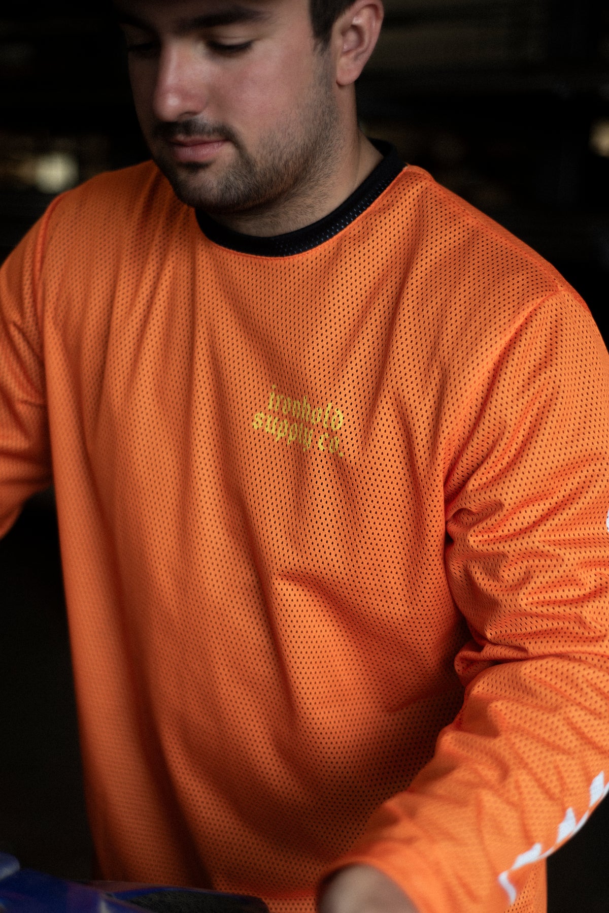 MESH SHIRT | 1-800-FUCK-OFF | ORANGE