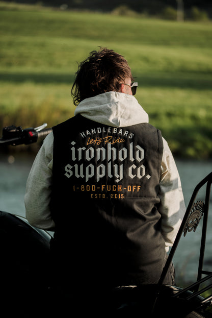 WORKWEAR VEST | 1-800-FUCK-OFF | BLACK