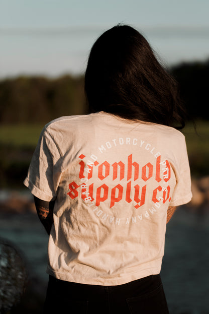 BOXY TEE | ØØ MOTORCYCLE | IVORY