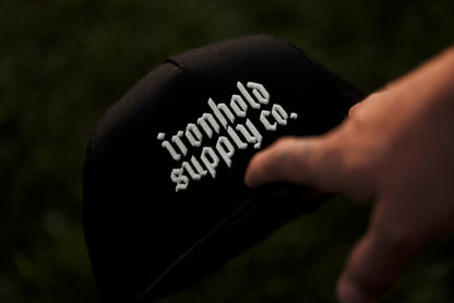 SNAPBACK CAP | IRONHOLD SUPPLY CO. | BLACK
