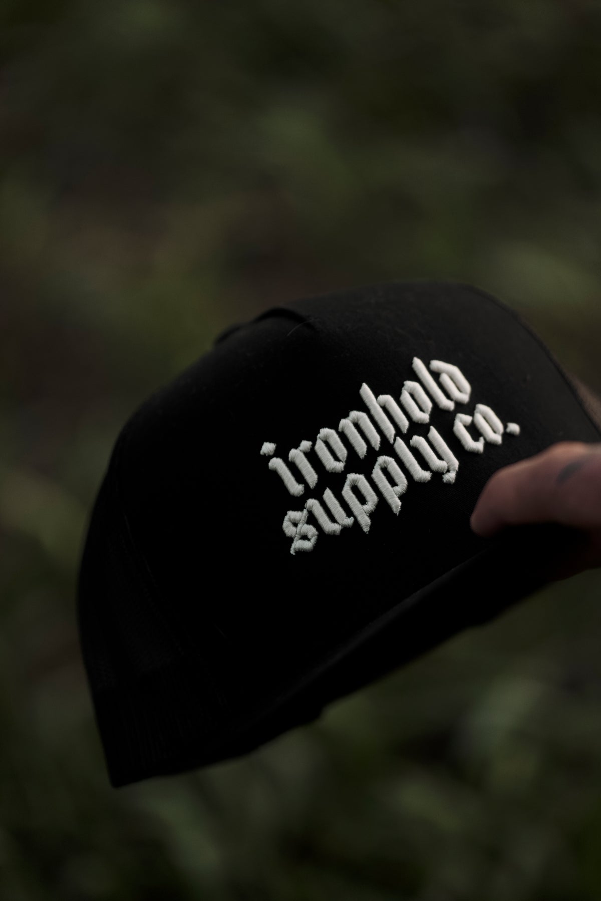 TURCKER CAP | IRONHOLD SUPPLY CO. | BLACK